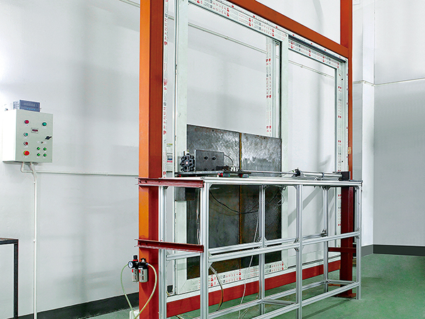 Lifting push door test machine